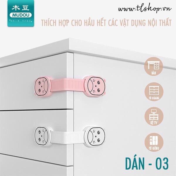 CHỐT KHÓA GÀI TỦ LẠNH HÌNH CÚN - KHÓA DÂY AN TOÀN MÃ 03