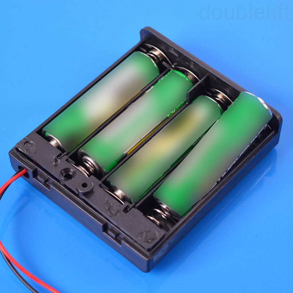Hộp Đựng Pin Aa 4 Ngăn 6v