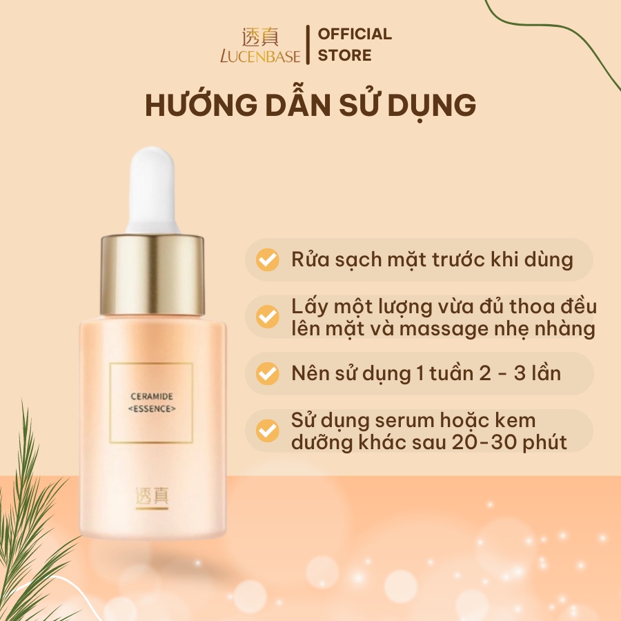 Tinh chất serum ceramide LUCENBASE phục hồi da, cấp ẩm 30ml