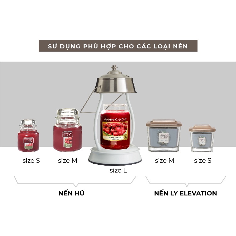 Đèn đốt nến Yankee Candle (mẫu tùy chọn)