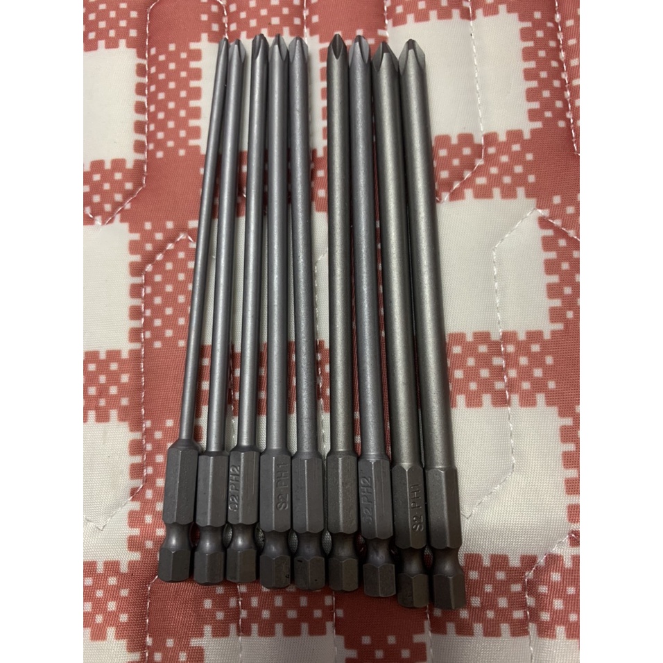 Bộ 9 mũi tô vít 4 cạnh chuôi lục giác dài 120mm có nam châm