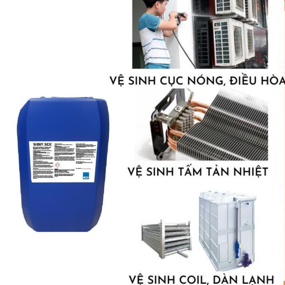 Dung dịch vệ sinh cục nóng máy lạnh, coil và tấm tản nhiệt Shiny Side – Can 26l