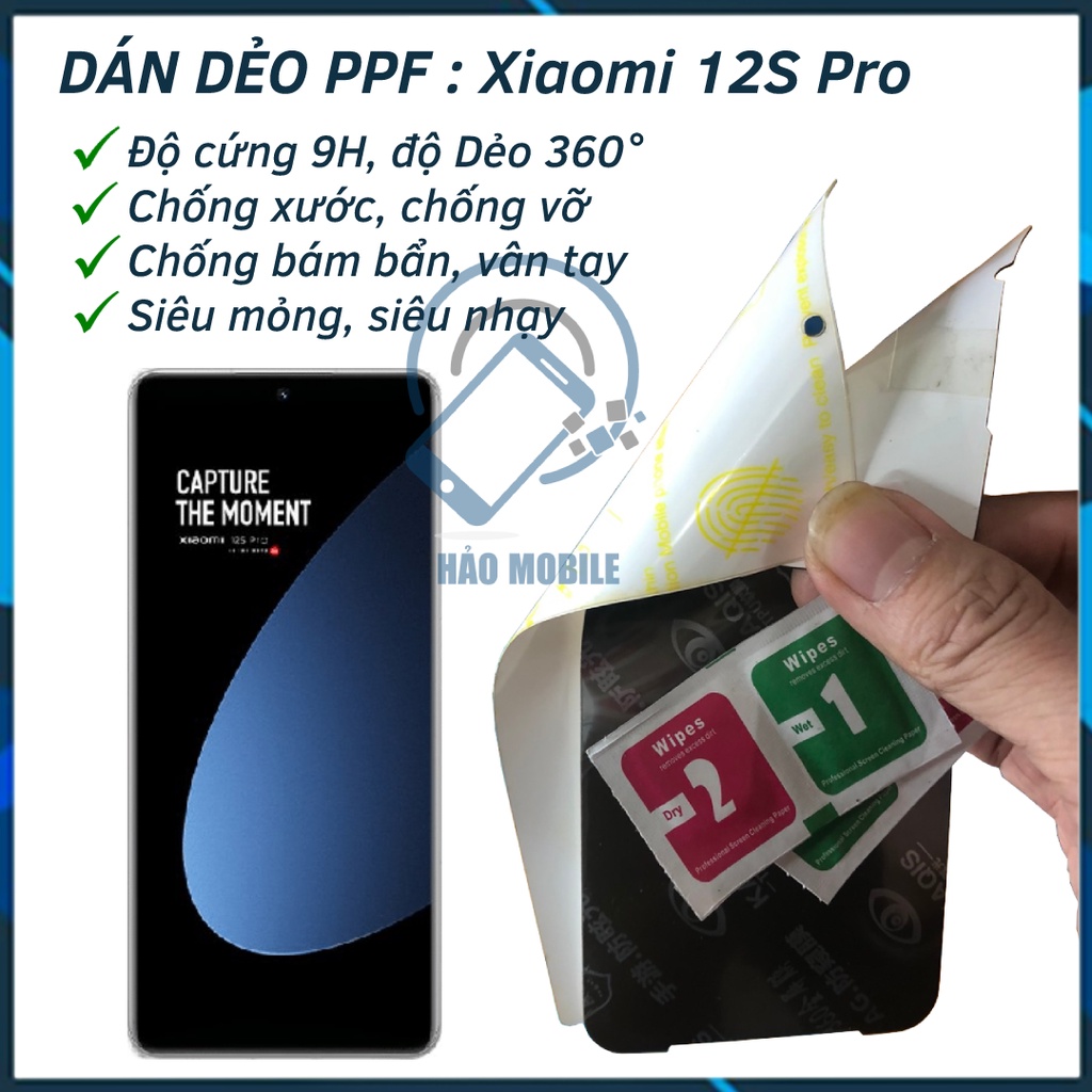 Dán dẻo PPF cho Xiaomi 12S Pro