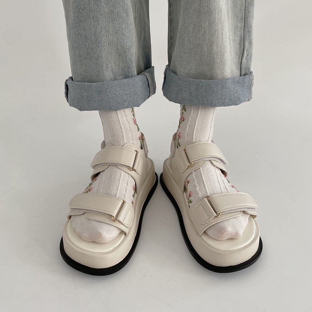 Giày Sandal Nữ Mùa Hè Phong Cách Hàn Quốc