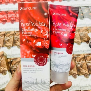 Sữa Rửa Mặt Hoa Hồng 3W Clinic Rose Water Cleansing Foam (100 ml)