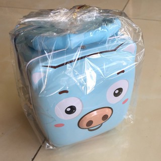 Két sắt mini hình heo cho bé có khóa