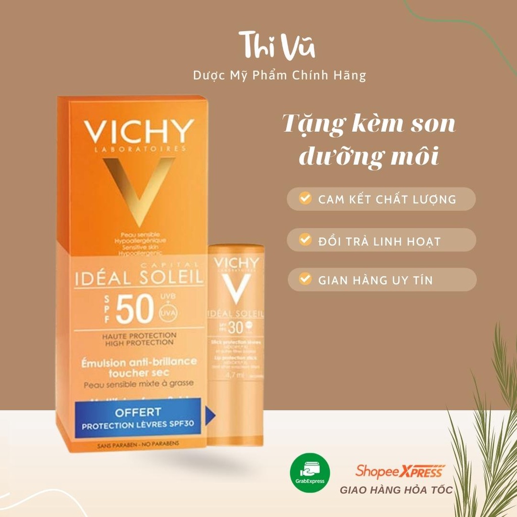 Kem chống nắng Vichy Ideal Soleil, kem chống nắng cho mọi loại da - Thi Vũ