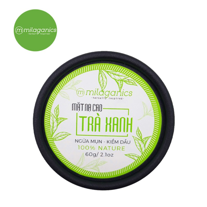 Bộ Mặt Nạ Kiêm Dầu, Làm Sáng Da Cao Bí Đao + Cao Trà Xanh Milaganics (60g/hũ) | BigBuy360 - bigbuy360.vn