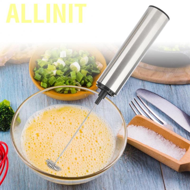 Allinit USB Rechargeable Electric Egg Beater Milk Coffee Tea Stir Bar Automatic Frother Tool