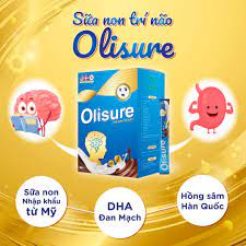 Sữa Trí Não Olisure 🍀🍀 Sữa non trí não Olisure hộp 20 gói 10 gram hỗ trợ giúp bé tăng cường trí não