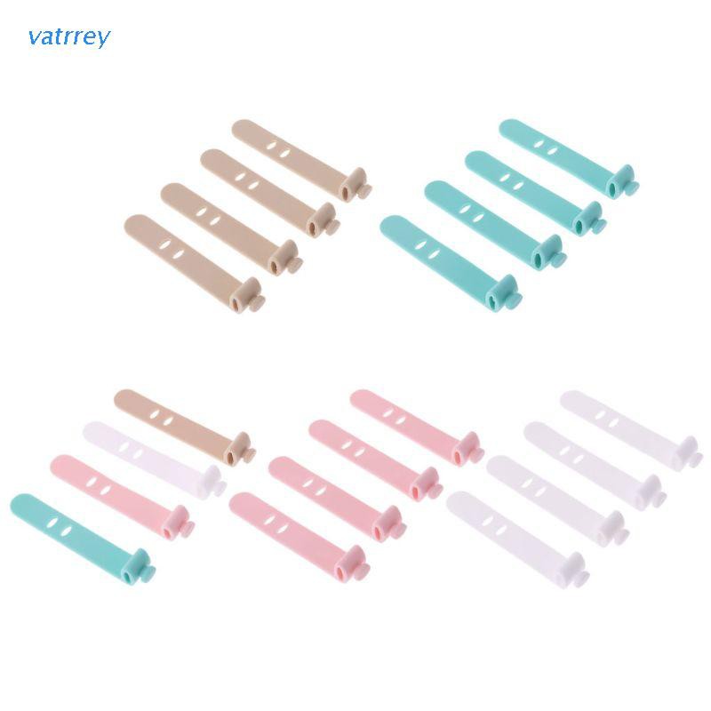 Set 4 miếng quai dán cố định dây cáp/ tai nghe bằng silicone
