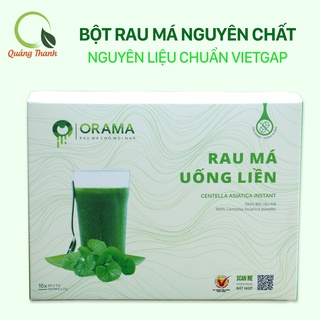 Bột rau má nguyên chất Quảng Thanh - Hộp 15 gói x 3g - Công nghệ sấy lạnh tiệt trùng từ vùng nguyên liệu Vietgap