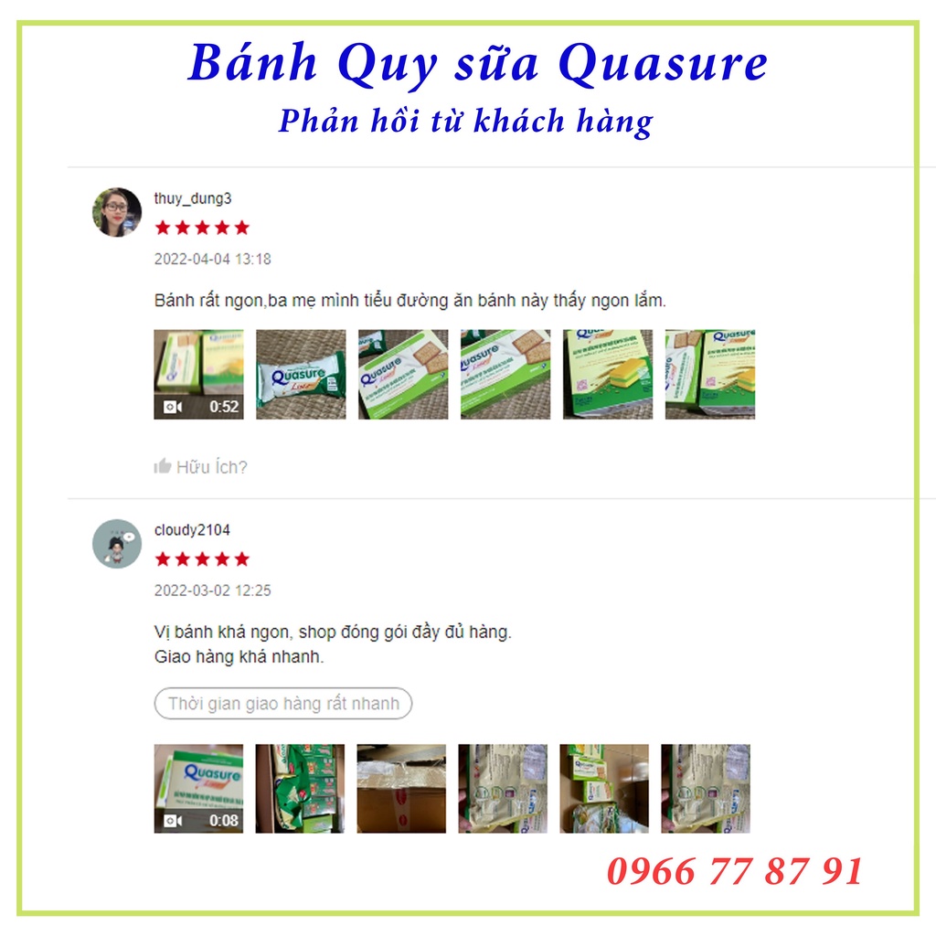 Bánh quy dành cho người tiểu đường, ăn kiêng Quasure Light sữa hộp 140g