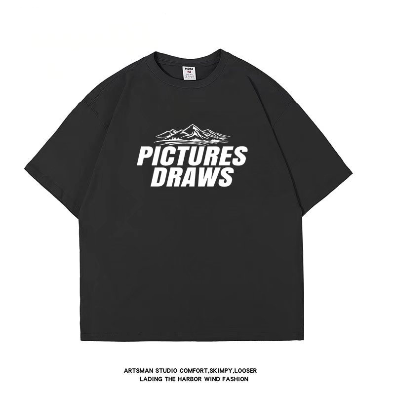 Áo Thun Tay Ngắn Dáng Rộng In Chữ M-8XL Thời Trang Cho Nam