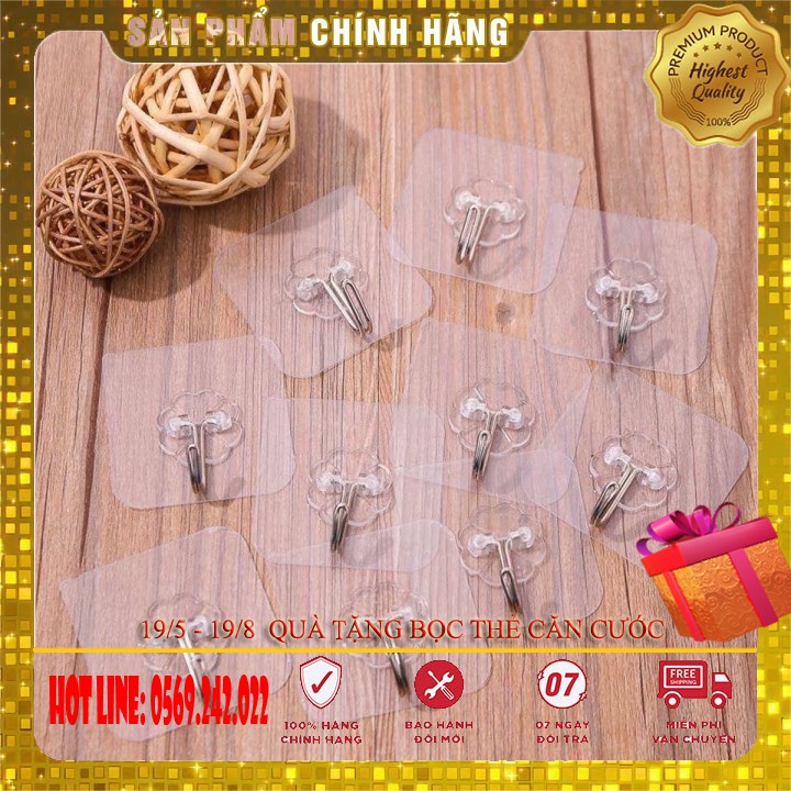 10 Chiếc Móc Dán Cường Lực Siêu Chắc.