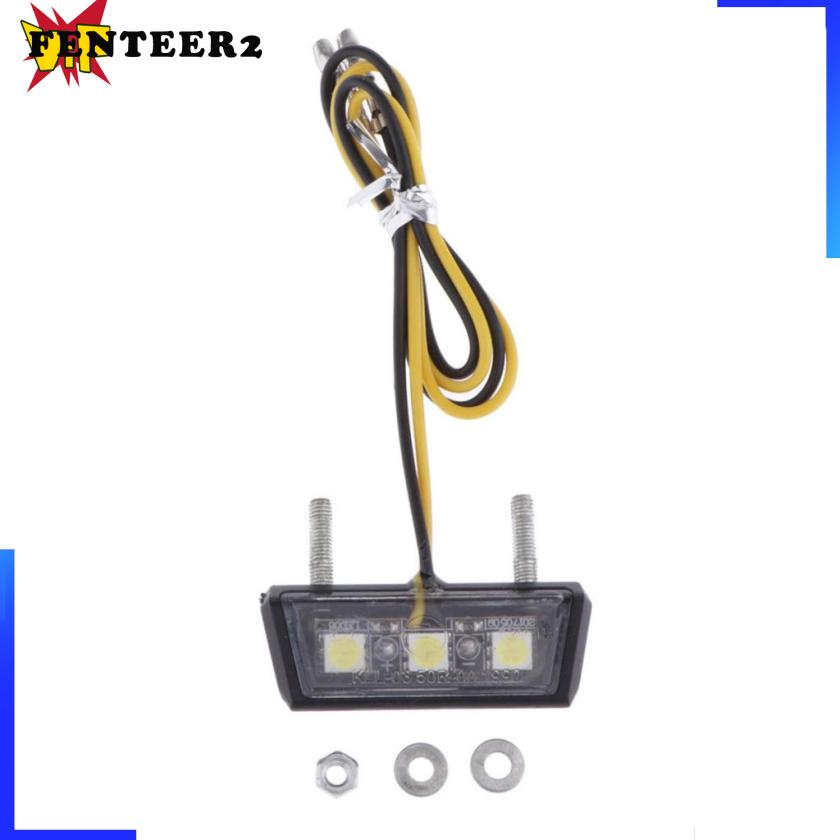 (Fenteer2 3c) Biển Số Xe Máy Universal Có Đèn Led