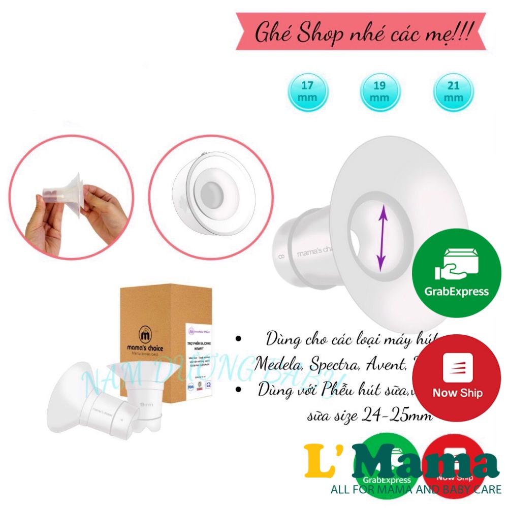 Đệm Giảm Size Silicon Mama's Choice Size 17-19-21mm Cho Phễu Và Cup Hút Sữa Avent, Sanity, Unimom, Concung, Spectra...