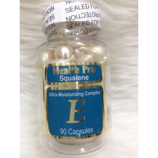 Viên nang dầu dưỡng vitamin E Gan cá mập Health Pro Squalene Vitamin E 90 viên của Mỹ
