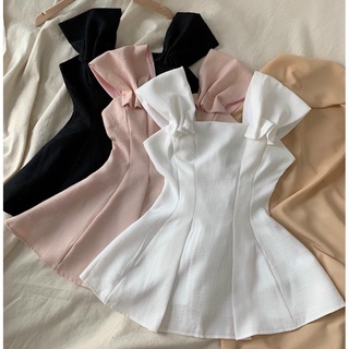 [Có sẵn] Áo peplum vai nhún (có ảnh thật)