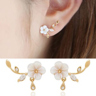 Bông tai nữ bạc ý cành mai dễ thương phụ kiện bán chạy thời trang ulzzang hàn quốc 🔝🔝 namimi
