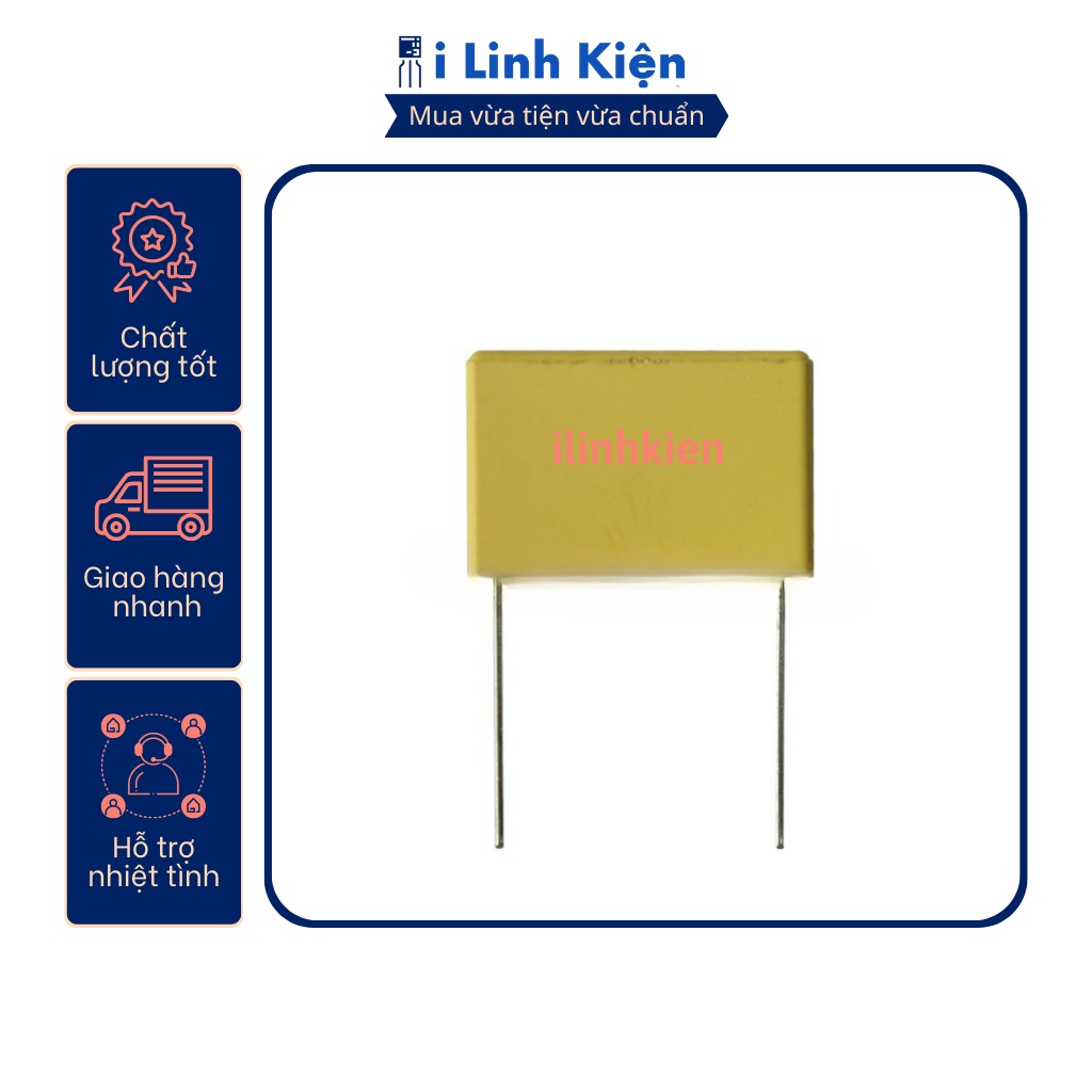 Tụ lọc nguồn AC 0.47uF 275V chân 15mm