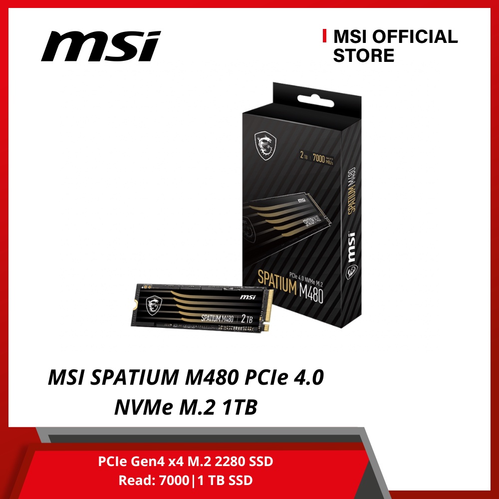 Ổ cứng SDD SPATIUM M480 PCIe 4.0 NVMe M.2 1TB