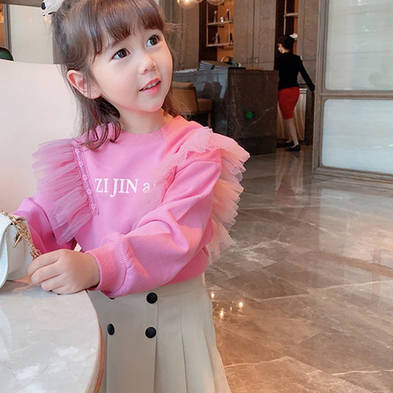 Áo Hoodie tay dài dễ thương cho bé gái