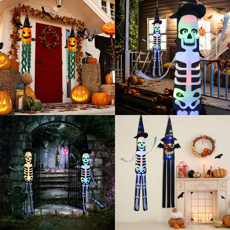 Đèn LED Khung Đầu Lâu Nổi Trang Trí Halloween