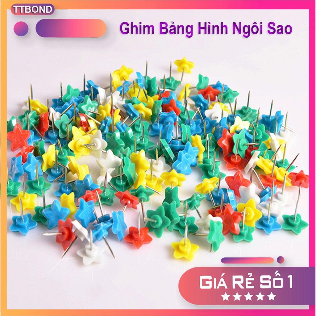 50 Cái Kim Ghim Bảng Hình Ngôi Sao 18.000/ 50 Kim