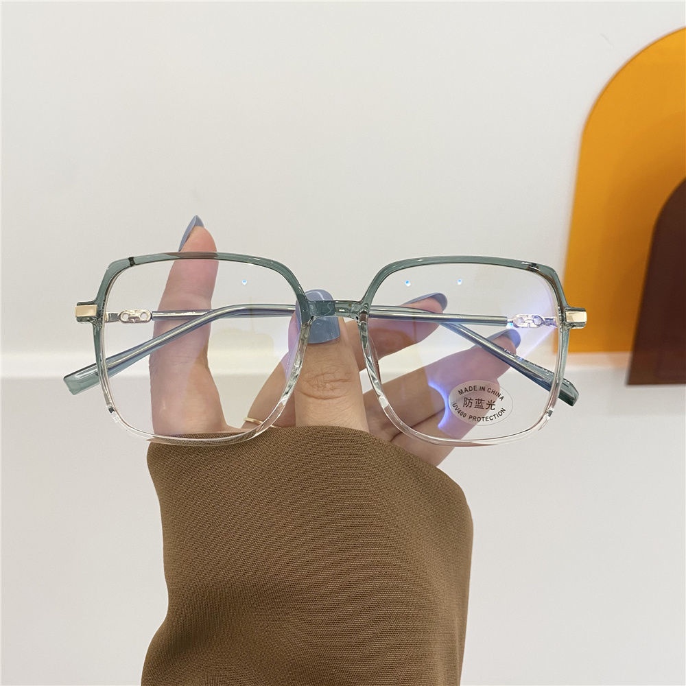 Mắt kính gọng lớn bảo vệ mắt khỏi tia bức xạ phong cách Hàn Quốc trẻ trung thời trang
