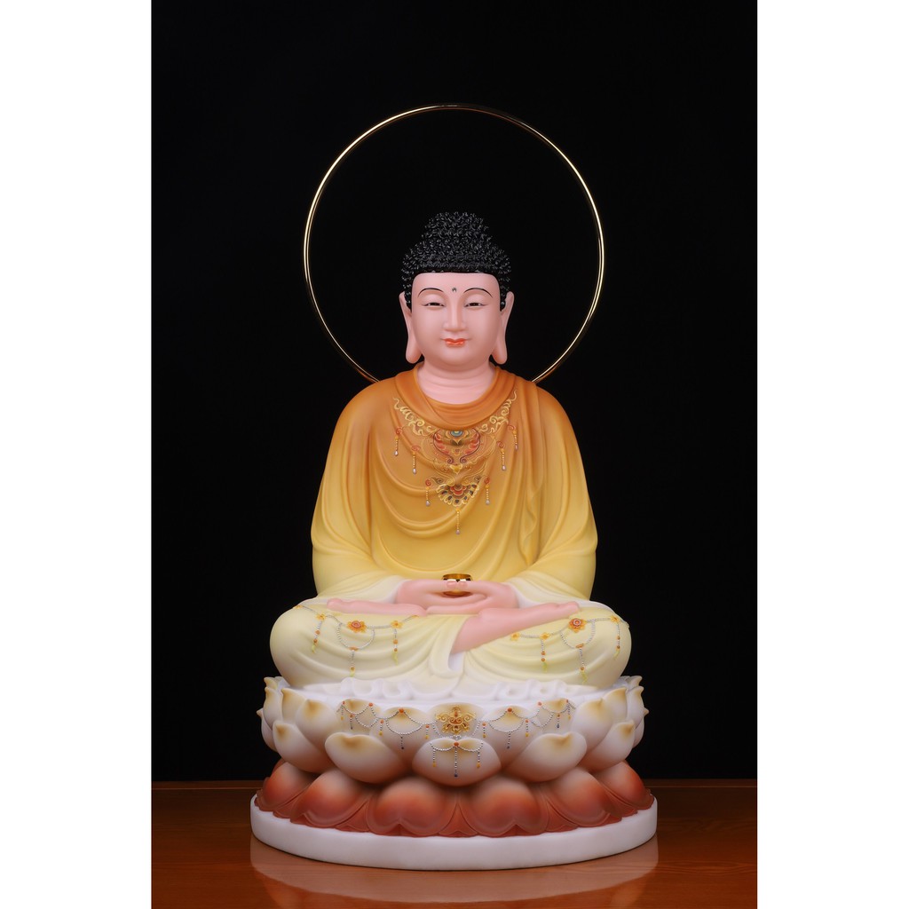 Tượng Bổn Sư Thích Ca Đẹp Hảo Tướng bột đá Cao Cấp 30cm Đài Loan