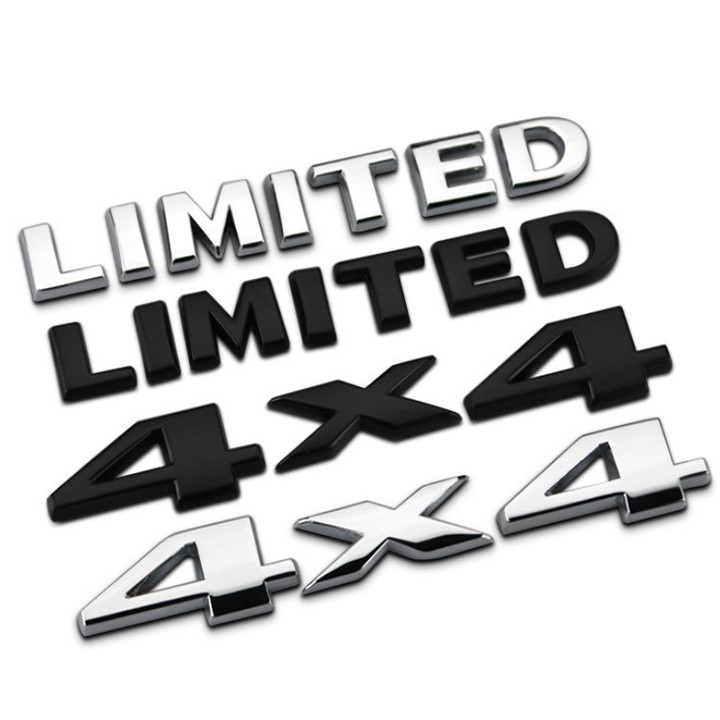 Sản Phẩm Decal Chữ 4X4 3D INOX Cao Cấp Dán Trang Trí Xe Hơi Ô Tô - Mã G40407