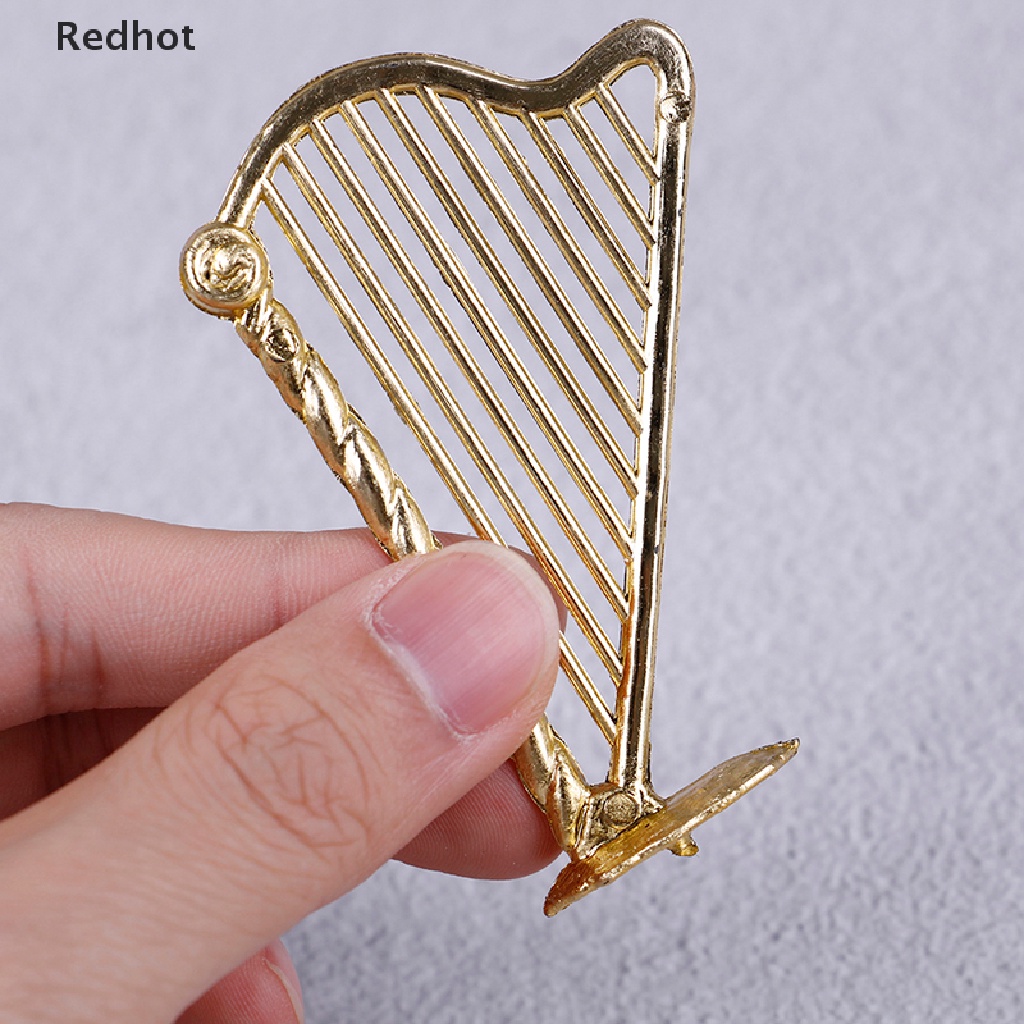 &lt; Redhot &gt; Nhạc Cụ Treo Trang Trí Cây Thông Noel Mini Bằng Nhựa Màu Vàng