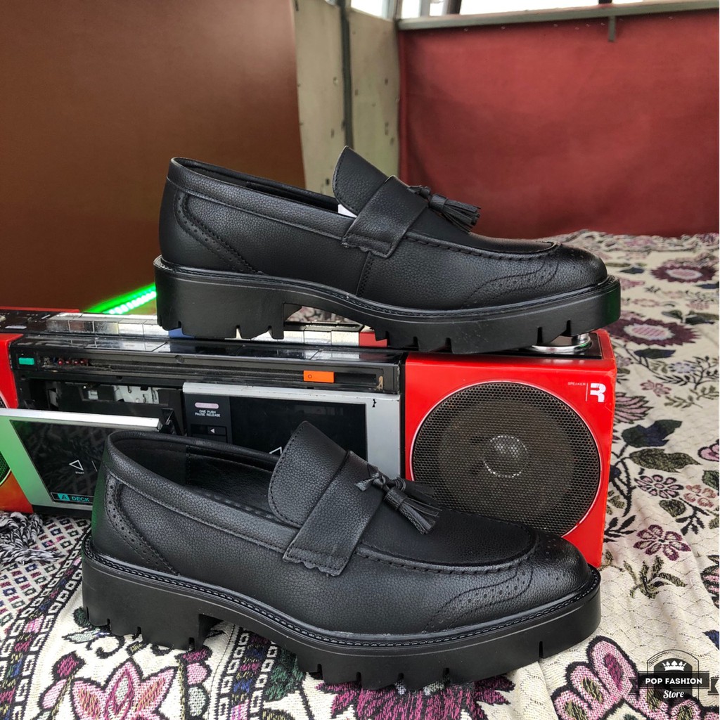 Giày lười công sở nam -  Giày lười nam đai chuông - Giày lười nam tăng chiều cao 6CM | BigBuy360 - bigbuy360.vn