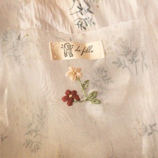 Áo thun cotton hoa nhí