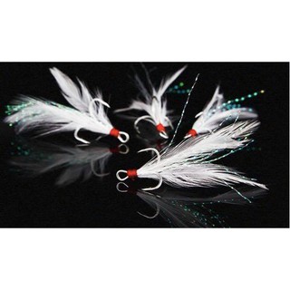 Lưỡi lure ba tiêu có lông đuôi (Vỉ 4c) câu cá