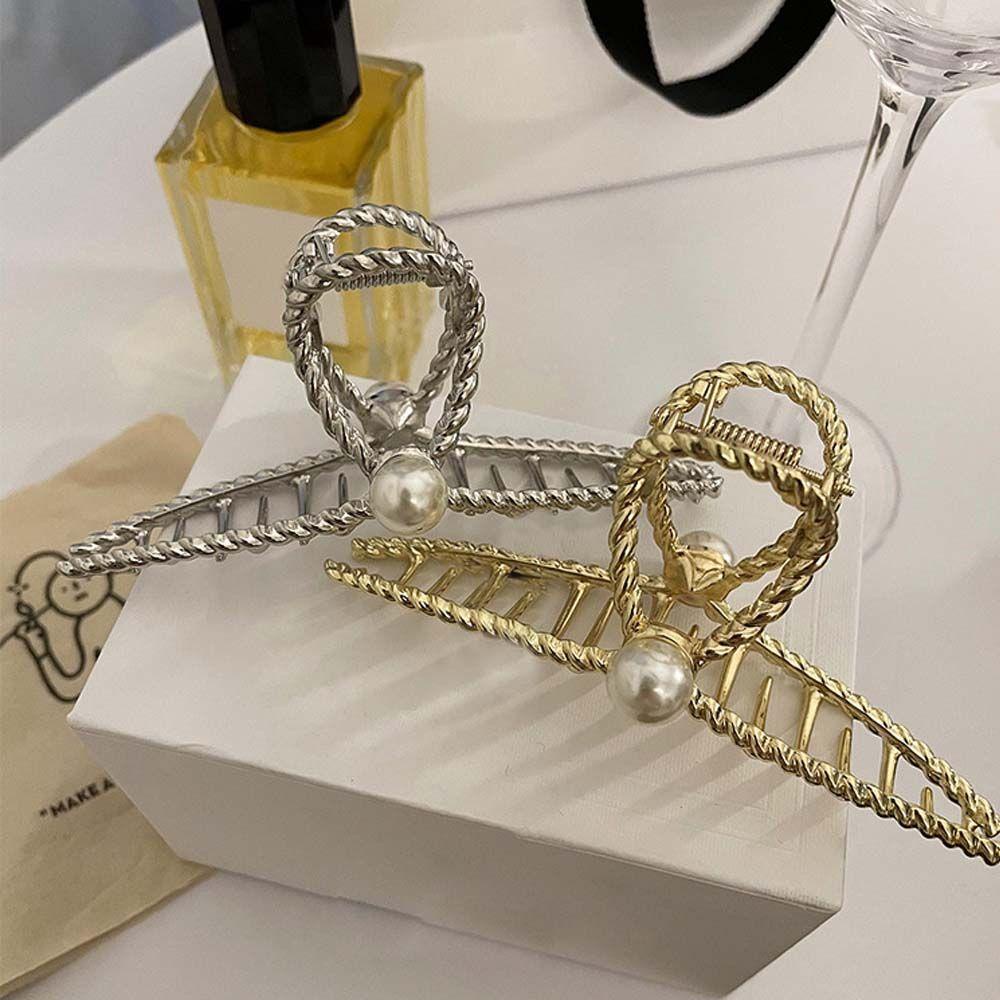 Kẹp Tóc Kim Loại Kiểu Dáng Đơn Giản Dễ Phối Đồ