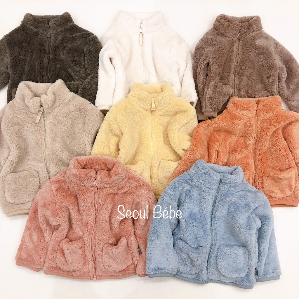 [SALE XẢ] ÁO KHOÁC LÔNG FLEECE CHO BÉ made in Korea