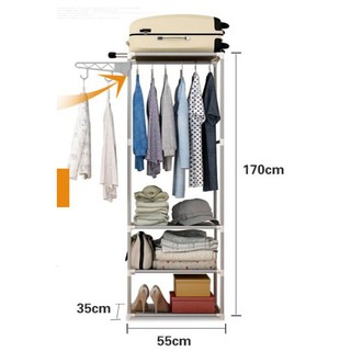 TỦ TREO QUẦN ÁO 3 TẦNG ĐA NĂNG