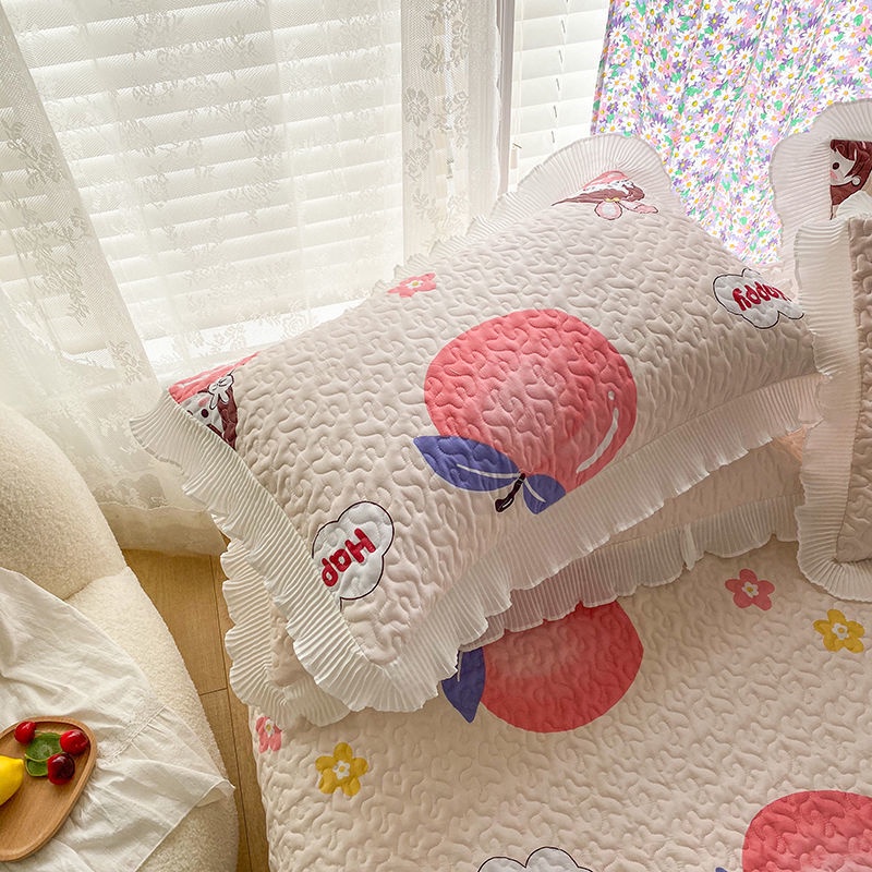 Vỏ gối đôi phong cách Hàn Quốc lãng mạn kích thước 48x74cm