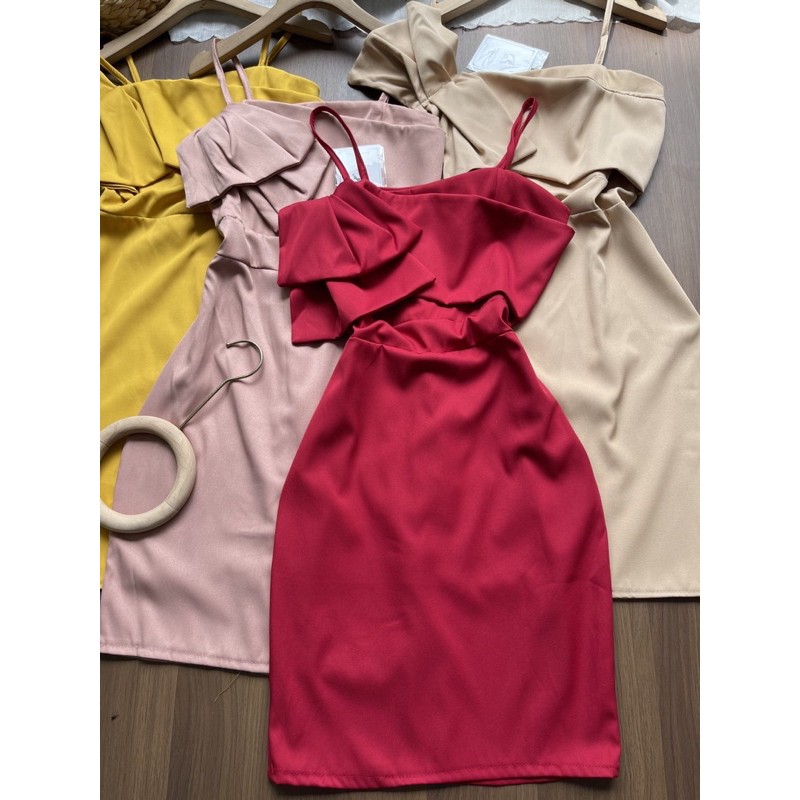 Váy body 2 dây dáng dài