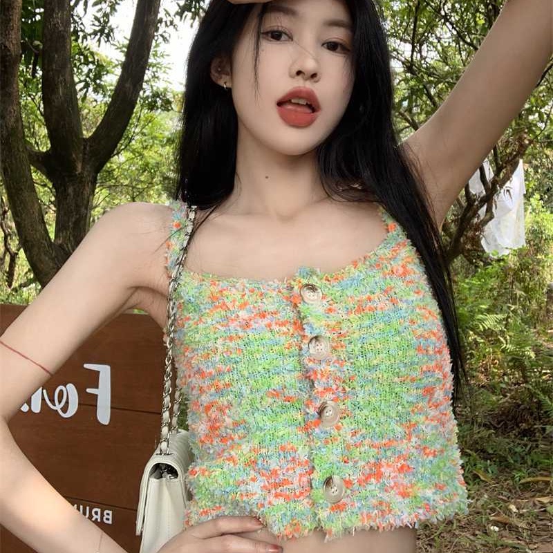 Áo hai dây PERTY phong cách Hàn Quốc gợi cảm thời trang mùa hè cho nữ