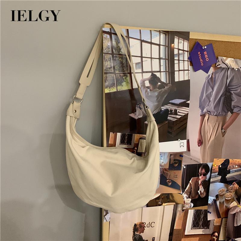 Túi đeo vai IELGY vải canvas thời trang Nhật Bản dành cho nữ