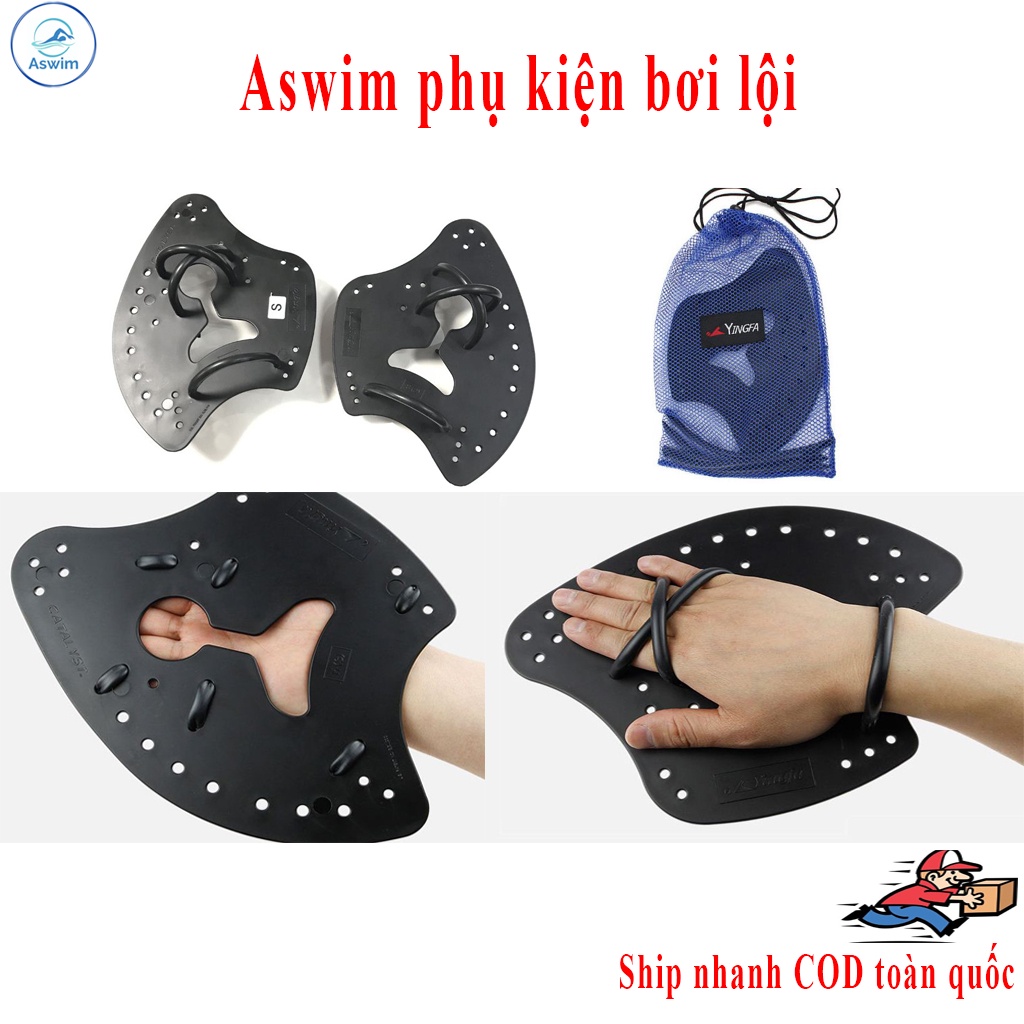 Bàn quạt tập bơi màu đen, có size S cho người lớn, XS trẻ em và phụ nữ nhãn hiệu ying fa