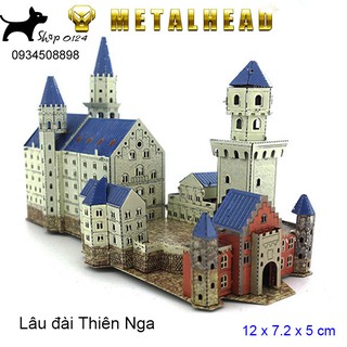 Đồ chơi lắp ghép mô hình 3D bằng thép bản màu công trình nổi tiếng
