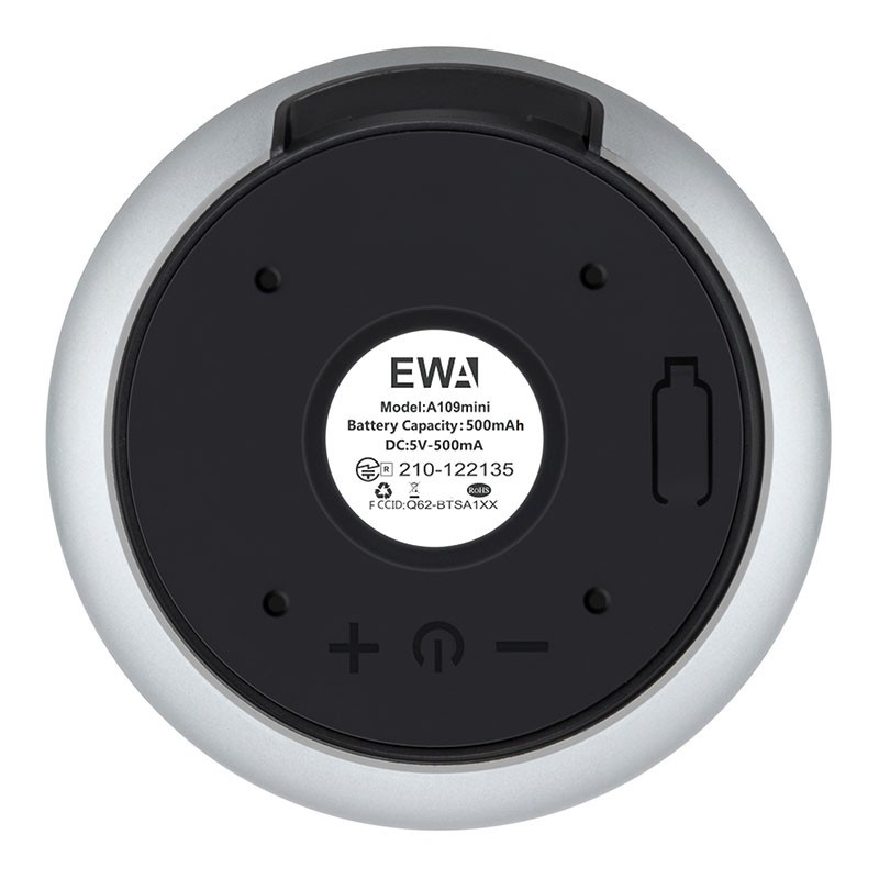 EWA A110 Mini Portable Bluetooth Speaker 5.0 Wireless Metal Sier