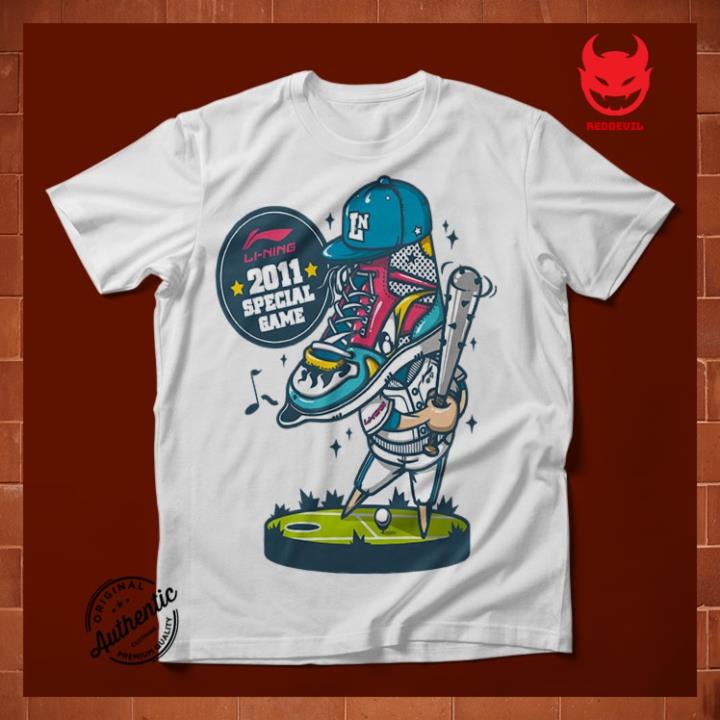 Áo Thun Nam vải mát HipHop_504 RedDevil mẫu mới 2021 hấm hút mồ hôi hình in sắc nét không xù lông