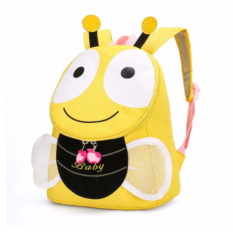 Balo Đi Học Mini In Họa Tiết Chú Ong Dễ Thương Vui Nhộn Cho Bé