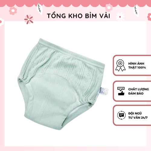 Quần bỏ bỉm cho bé Goodmama, Bỉm vải thông hơi cao cấp 6 lớp cho bé trai và bé gái 3 _8 kg