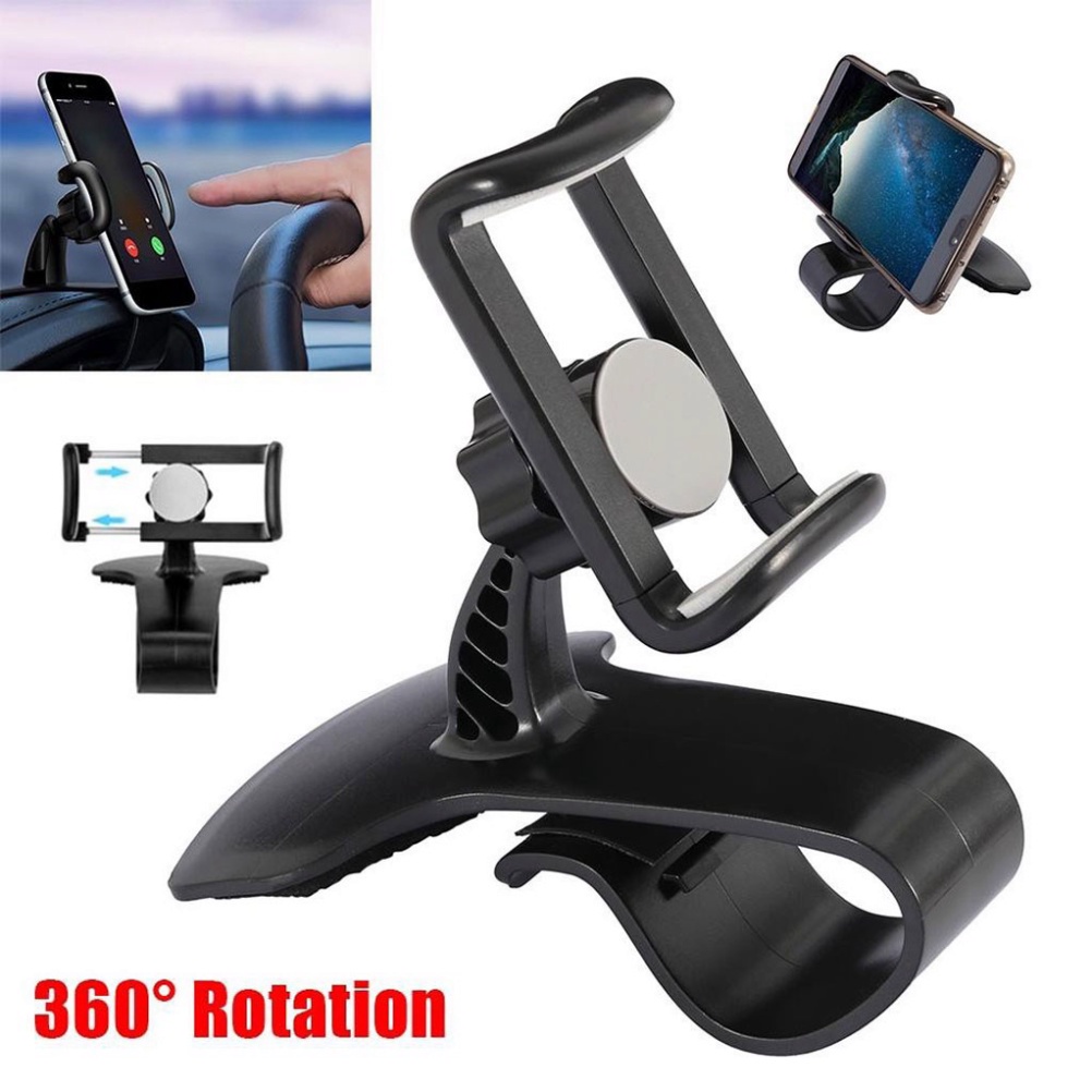 Giá đỡ điện thoại ô tô xoay 360 độ chống rung đa điểm trên taplo, gương chiếu hậu - Giá để điện thoại trên ô tô - Goteca